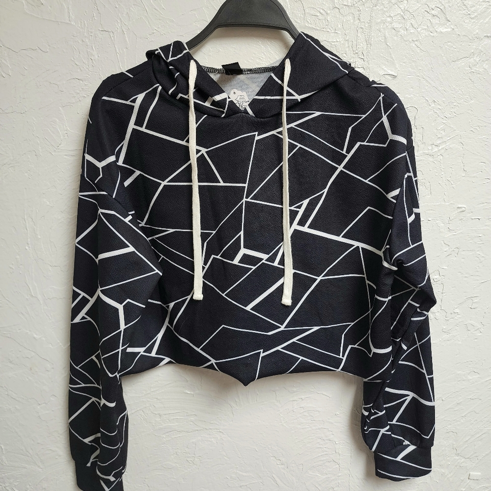Abstract Midriff- Size Medium